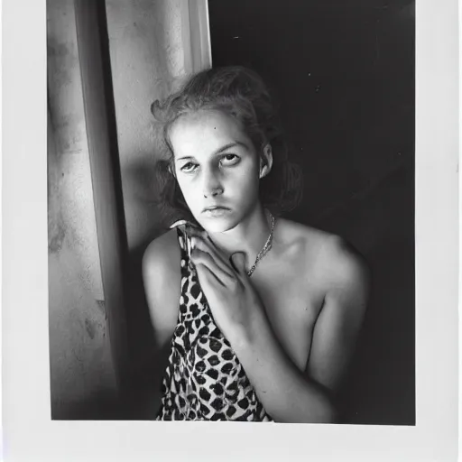 Prompt: photo of young woman by bruce davidson