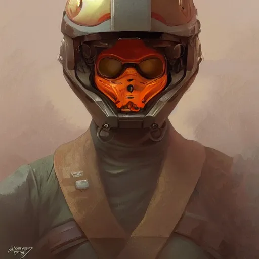 Image similar to an orange tabby cat with a machine gun helmet, artstation, concept art, smooth, sharp focus, illustration, art by artgerm and greg rutkowski and alphonse mucha