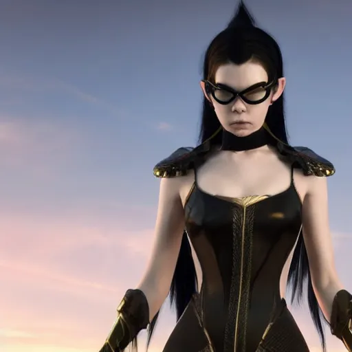 Prompt: Anya Taylor-Joy as Bayonetta 8k hyperdetailed photorealism HDR