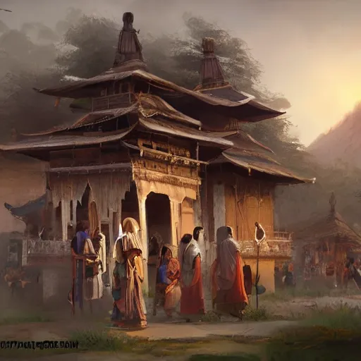 Prompt: indian_village_sharp_focus_wide_shot_trending_on_ArtStation_masterpiece_by_Greg_Rutkowski_by_Ross_Tran_by_Fenghua_Zho_-W_1024_-C_9.0_-n_9_-i_-A_ddim_-s_150_-S_3946360021_ts-1660139652_idx-3.png