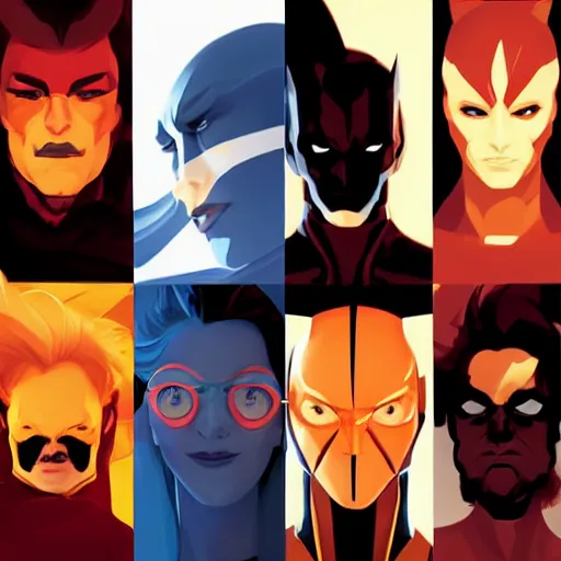 Image similar to face icon stylized minimalist x - men, loftis, cory behance hd by jesper ejsing, by rhads, makoto shinkai and lois van baarle, ilya kuvshinov, rossdraws global illumination