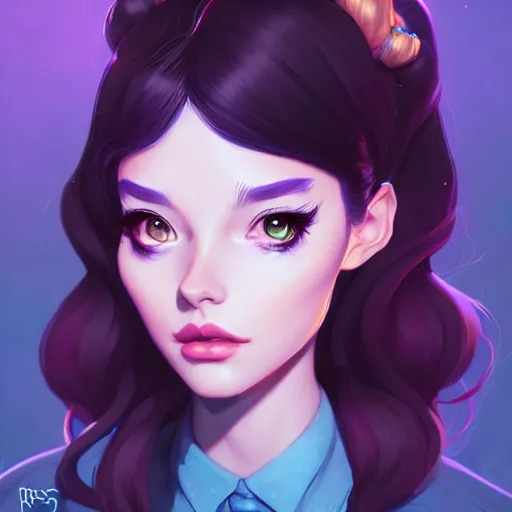 Image similar to a portrait of a beautiful willa as a nerd, art by lois van baarle and loish and ross tran and rossdraws and sam yang and samdoesarts and artgerm, digital art, highly detailed, intricate, sharp focus, trending on artstation hq, deviantart, unreal engine 5, 4 k uhd image