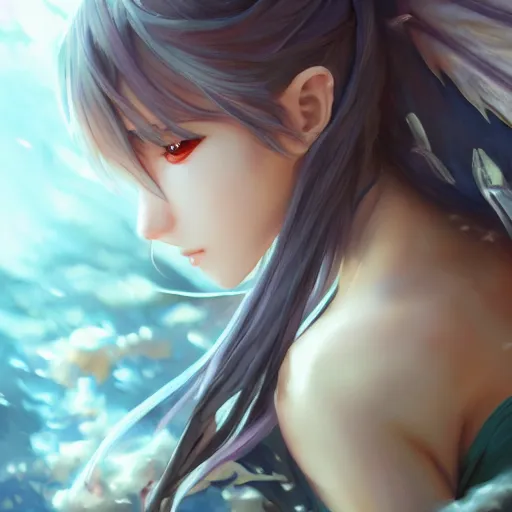 Prompt: an oil painting of a beautiful anime girl with dragon wings, by artgerm and greg rutkowski, hd, hdr, ue 5, ue 6, unreal engine 5, cinematic 4 k wallpaper, 8 k, ultra detailed, high resolution, artstation, award winning
