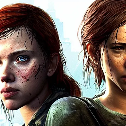 Image similar to scarlett johansson as a the last of us character