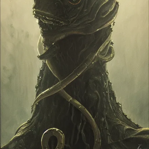 Image similar to black snake, elden ring boss, matte painting, detailed, elden ring, oil on canvas