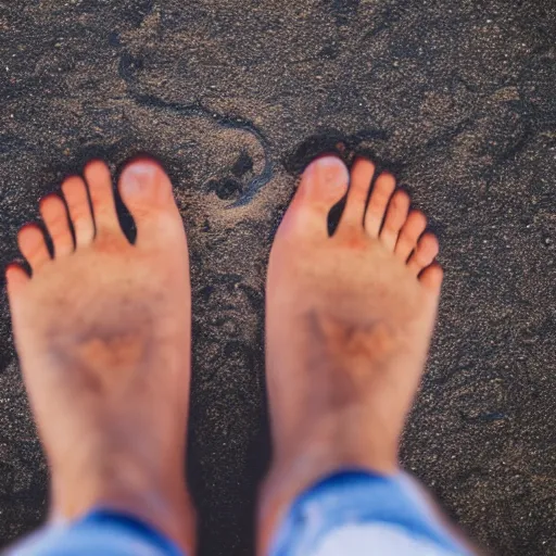 Image similar to bare feet walking over hot coals