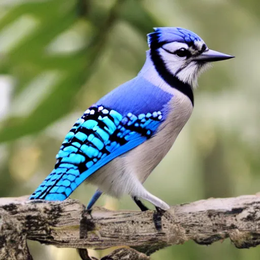 Image similar to bluejay standing next to a soda bottle