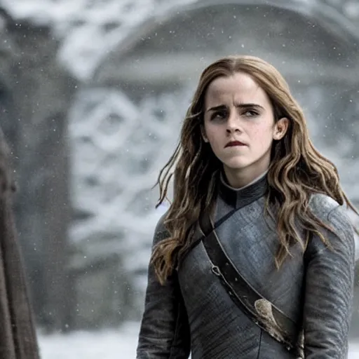 Image similar to emma watson as hermione granger in game of thrones