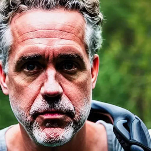 Prompt: Jordan B Peterson, Hiking in appalachia, chased by a bear