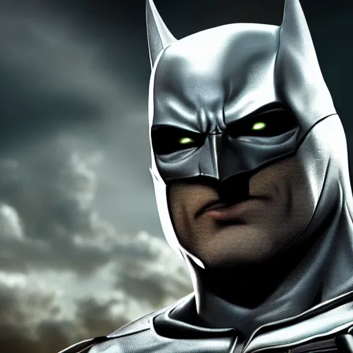 Prompt: A realistic full portrait photo with a mix of Moon Knight and batman from DC, hyper-realistic, 8K HDR, full moon.