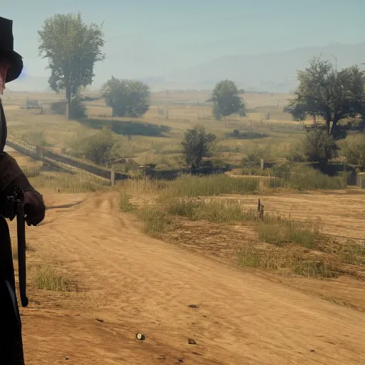 Image similar to Boris Johnson in Red Dead Redemption 2, game screenshot