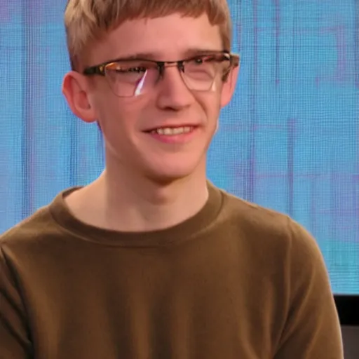 Prompt: linus sebasastian with a karen haircut