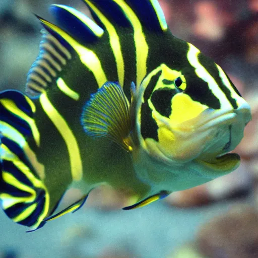 Image similar to aquarium fish creature eyes dark and murky