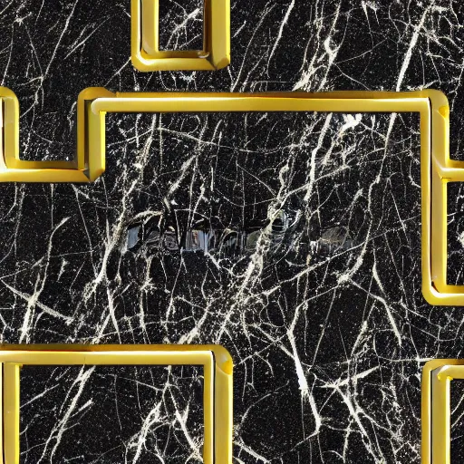 Image similar to gold lines on black marble, texture