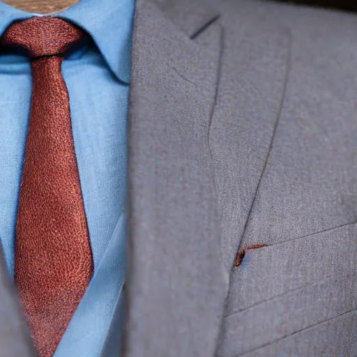 Prompt: moldy breadcrumbs in a suit, highly detailed, 8 k, masterpiece, super resolution.