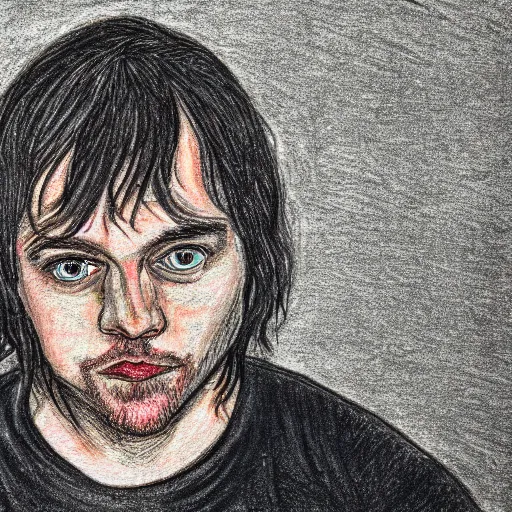 Image similar to self - portrait drawn by dave matthews