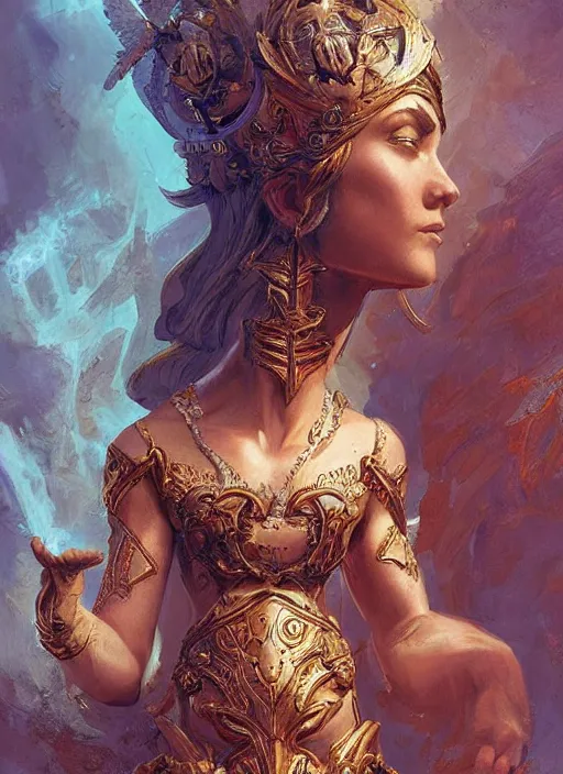 Prompt: digital _ painting _ of _ goddess _ by _ filipe _ pagliuso _ and _ justin _ gerard _ symmetric _ fantasy _ highly _ detailed _ realistic _ intricate _ port