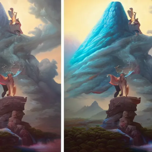 Image similar to obama nervously standing by a mountain of papers, highly detailed matte fantasy painting, stormy lighting, by ross tran, by artgerm, by lisa frank, by brom, by peter mohrbacher