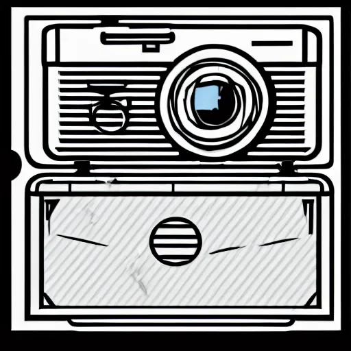 Image similar to a illustration of a icon in the shape of camera