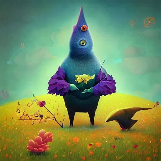 Image similar to low poly, pixar, surreal hybrid animals, nostalgia for a fairytale, magic realism, flowerpunk, mysterious vivid colors by andy kehoe and amanda clarke en un mundo de Gediminas Pranckevicius