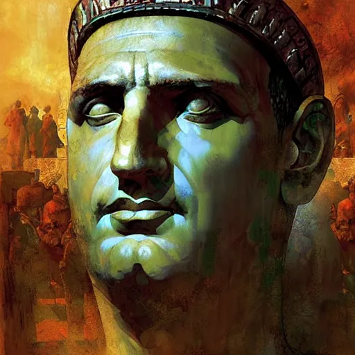 Image similar to Roman Emperor Constantine the great by Marc Simonetti