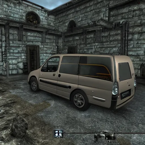 Image similar to citroen berlingo ( 1 9 9 7 ) in the elder scrolls v : skyrim, in - game screenshot