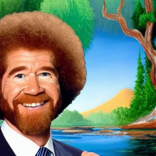 Image similar to Bob Ross President of the United States