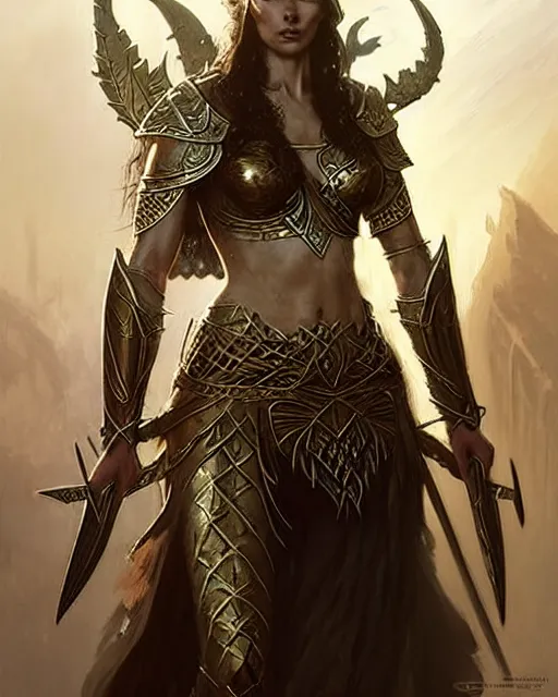 Prompt: a fierce warrior elven princess in full armor, fantasy character portrait, ultra realistic, concept art, intricate details, highly detailed by greg rutkowski, gaston bussiere, craig mullins, simon bisley