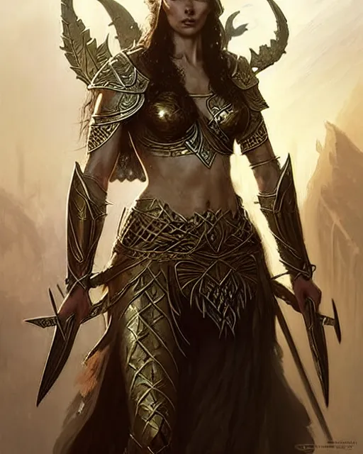 Image similar to a fierce warrior elven princess in full armor, fantasy character portrait, ultra realistic, concept art, intricate details, highly detailed by greg rutkowski, gaston bussiere, craig mullins, simon bisley