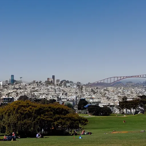 Prompt: dolores park in san francisco