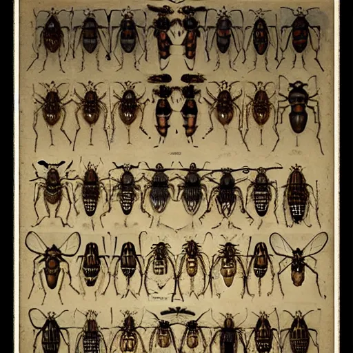 Prompt: human made up of insects by alfred stevens