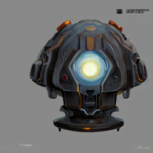 Image similar to painting of scifi gadget hardsurface shape form exploration, gadgets, artstation, concept art, davinci