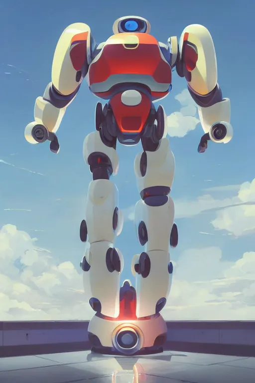 Image similar to metabots medabots medarotto medarot robot minimalist comics, behance hd by jesper ejsing, by rhads, makoto shinkai and lois van baarle, ilya kuvshinov, rossdraws global illumination ray tracing hdr radiating a glowing aura