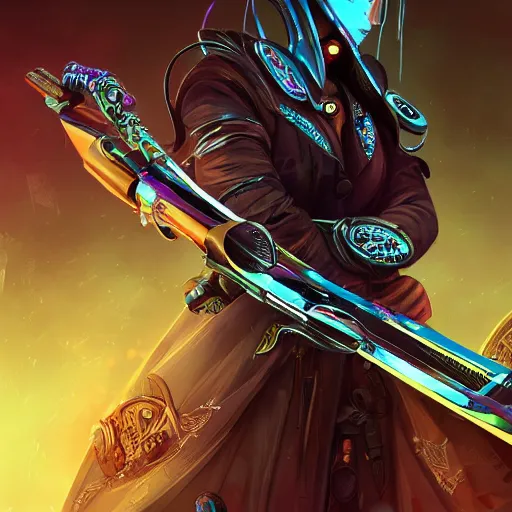 Image similar to cyberpunk scythe weapon