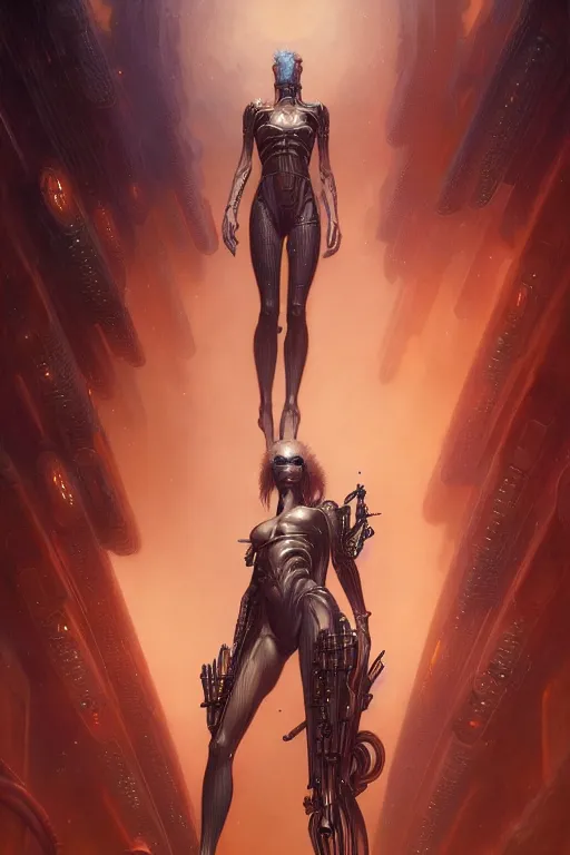 Image similar to gemini fantasy character portrait, ultra realistic, wide angle, intricate details, blade runner artifacts, highly detailed by peter mohrbacher, wayne barlowe, boris vallejo, hajime sorayama aaron horkey, gaston bussiere, craig mullins