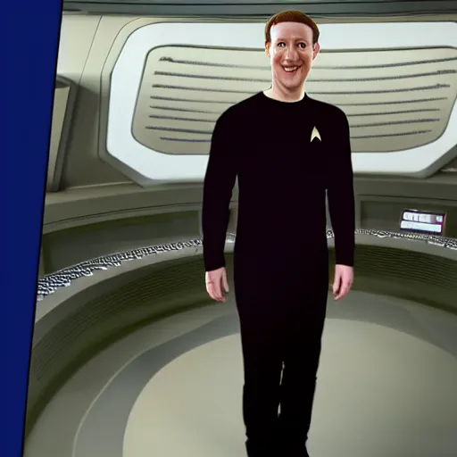 Image similar to mark zuckerberg as data in star trek