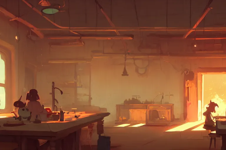 Image similar to sorcerer workshop interior, detailed, cory loftis, james gilleard, atey ghailan, makoto shinkai, goro fujita, studio ghibli, rim light, exquisite lighting, clear focus, very coherent, plain background, soft painting