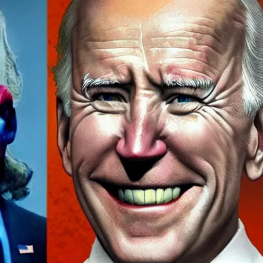 Image similar to joe biden as the joker