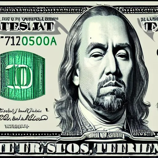 Image similar to “U.S 100 dollar bill with Kanye West as the face”