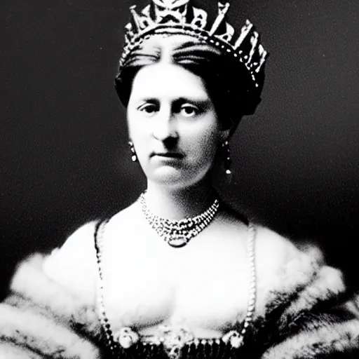 Image similar to photo of a 3 1 year old german queen, circa 1 8 6 5