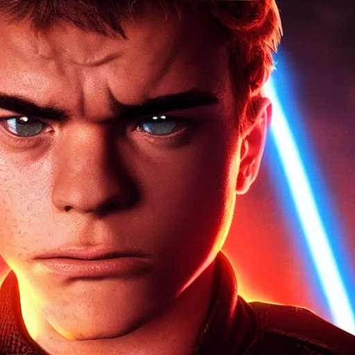 Prompt: angry, pissed off, nikolas cruz as anakin skywalker in star wars episode 3, 8k resolution, full HD, cinematic lighting, award winning, anatomically correct