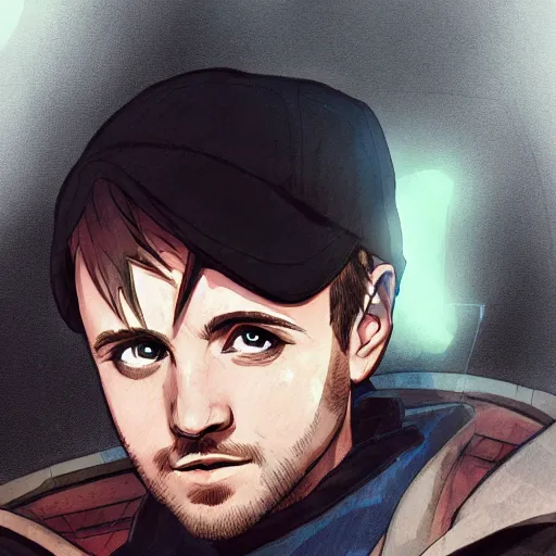 Image similar to portrait of jesse pinkman as an energy engineer, anime fantasy illustration by tomoyuki yamasaki, kyoto studio, madhouse, ufotable, trending on artstation