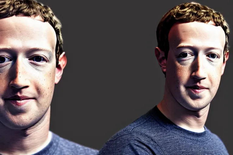 Image similar to a photo of mark zuckerberg looking like an alien, photorealistic, 8 k, space background