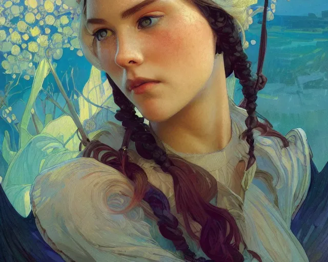 Image similar to photography of cuno amiet, deep focus, d & d, fantasy, intricate, elegant, highly detailed, digital painting, artstation, concept art, matte, sharp focus, illustration, hearthstone, art by artgerm and greg rutkowski and alphonse mucha