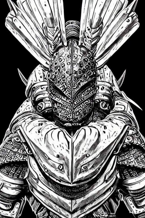 Image similar to human warrior, lobster themed armour, symmetrical, highly detailed, digital art, sharp focus, trending on art station, kentaro miura manga art style