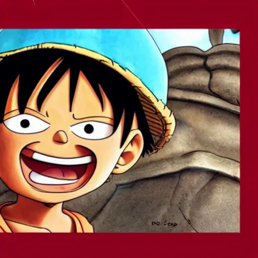 Image similar to luffy by pixar