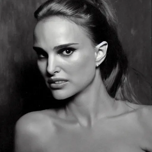 Image similar to Natalie Portman by Frank Frazetta