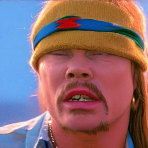 Image similar to axl rose as a guest star on seinfeld, cinematic, highly detailed, realistic, 4 k