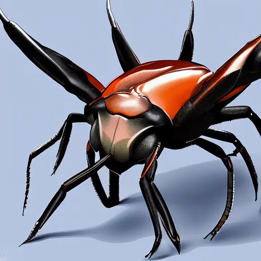 Image similar to A pokemon looks like a stag beetle,Trending on art station. Unreal engine.