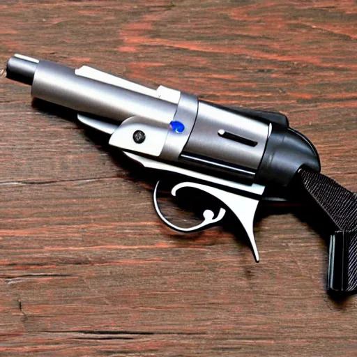 Image similar to mangum revolver 5 0 0 made out of plastic.